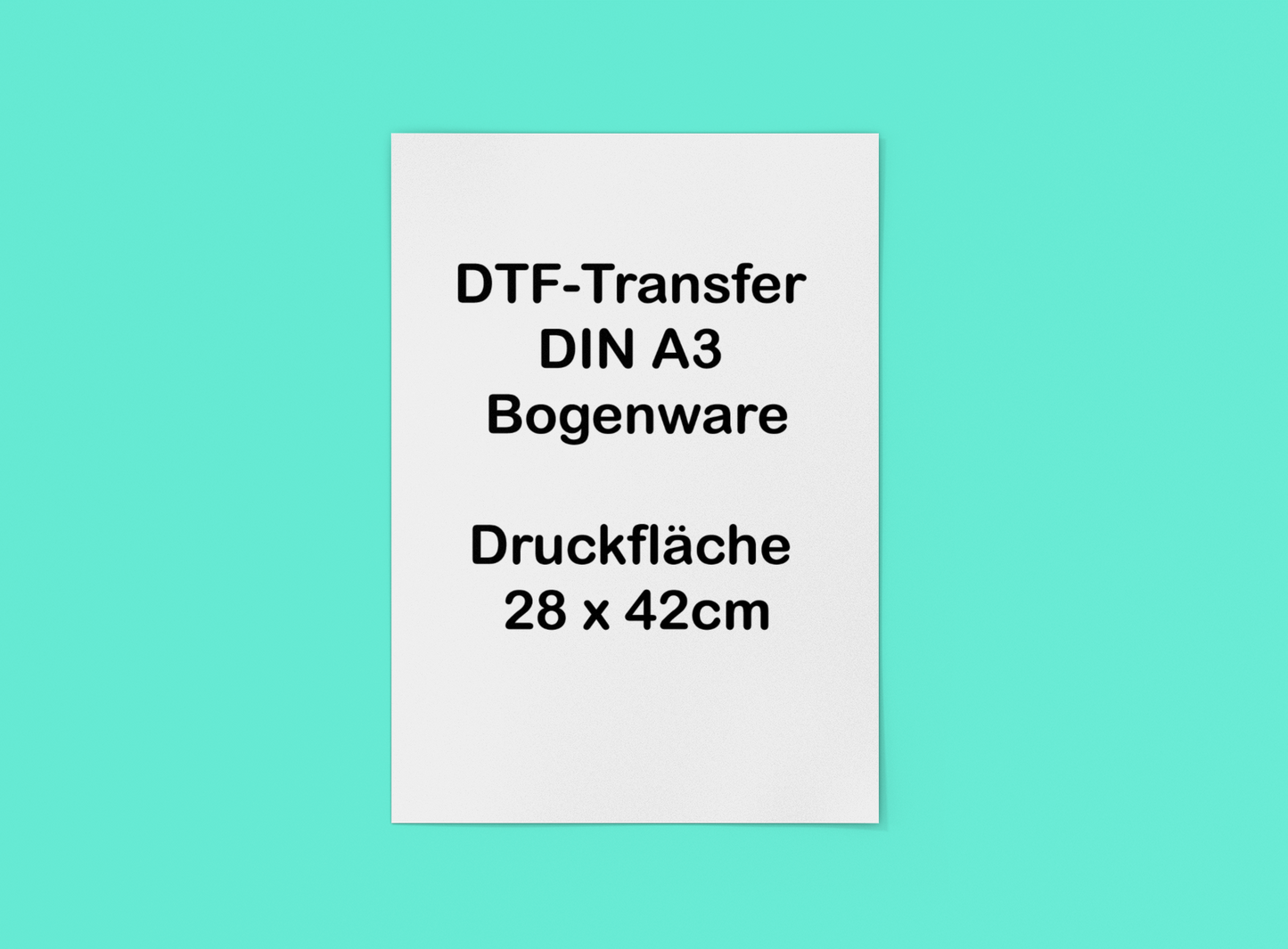 DTF Transfer A3 Bogen (28 x 42cm)