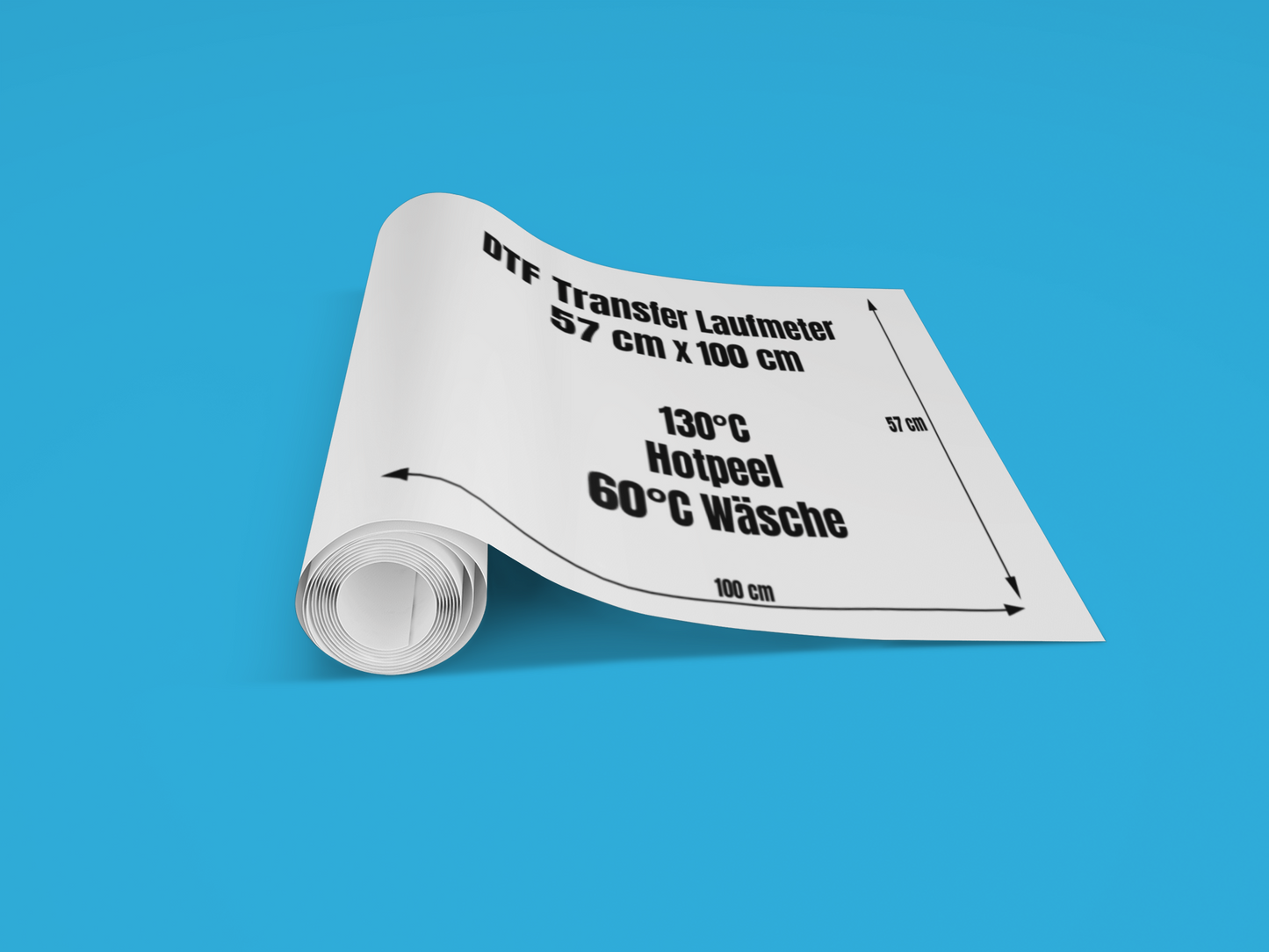 DTF Transfer Laufmeter Hotpeel (57 x 100cm)