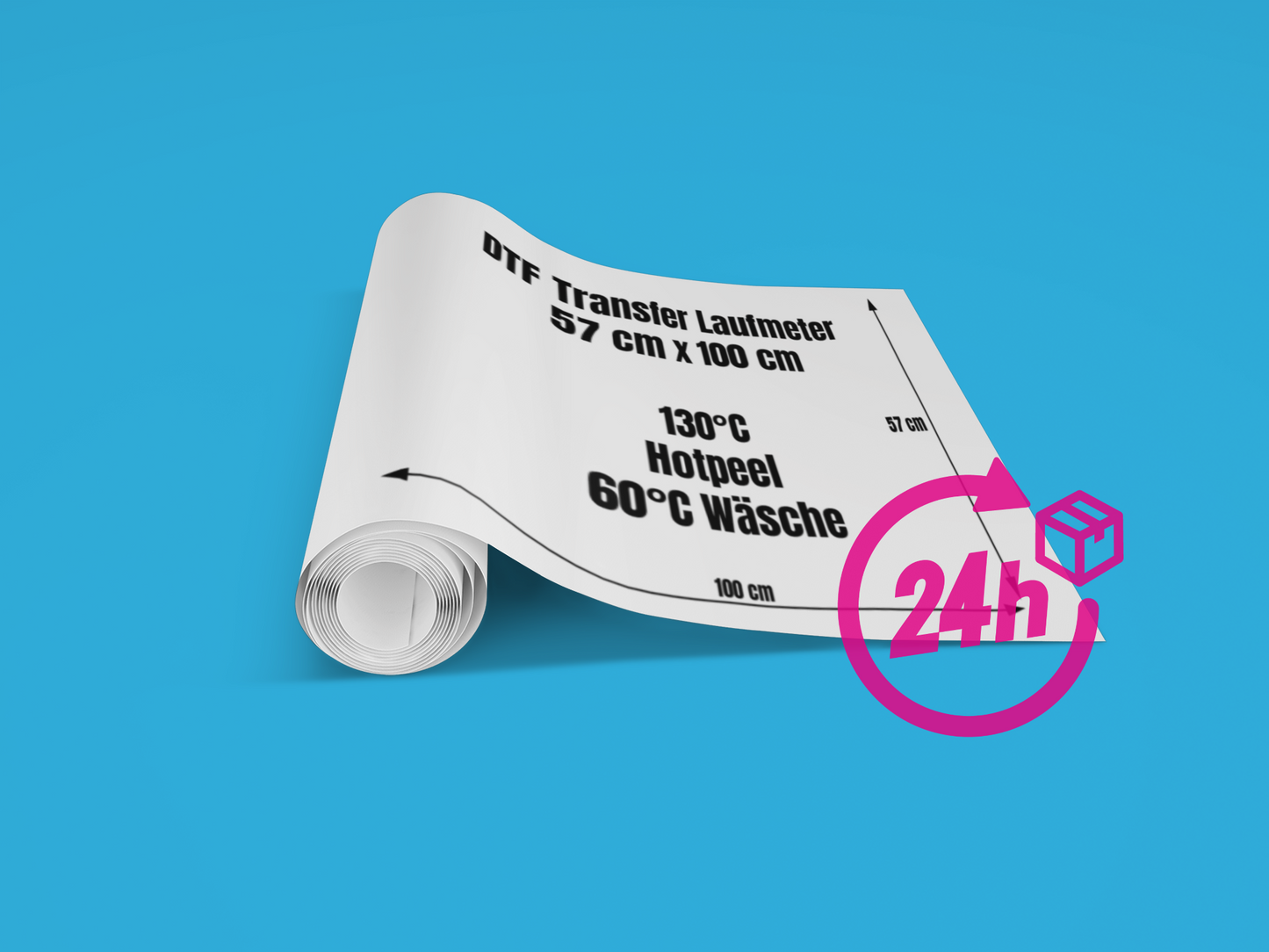 EXPRESS DTF Transfer Laufmeter Hotpeel (57 x 100 cm)